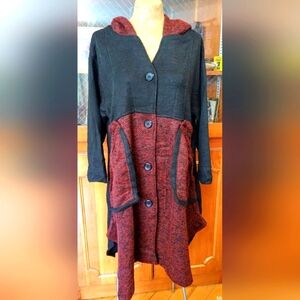 Pretty Angel Oversized Woven Coat Small